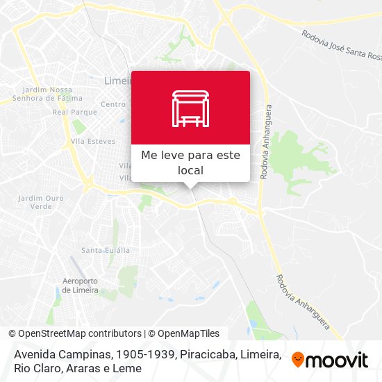 Avenida Campinas, 1905-1939 mapa