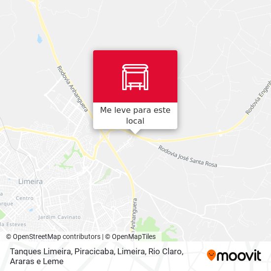 Tanques Limeira mapa