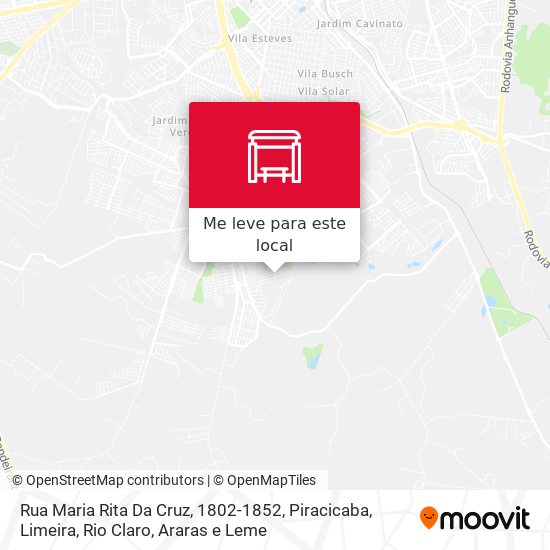 Rua Maria Rita Da Cruz, 1802-1852 mapa