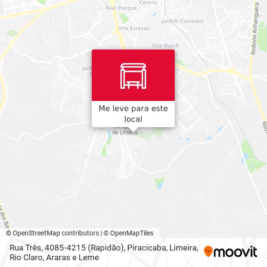 Rua Três, 4085-4215 (Rapidão) mapa