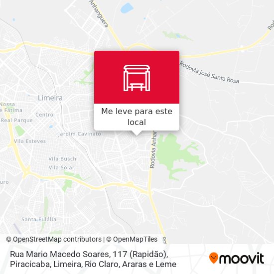 Rua Mario Macedo Soares, 117  (Rapidão) mapa