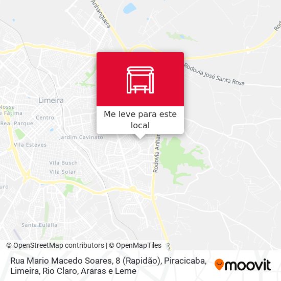Rua Mario Macedo Soares, 8  (Rapidão) mapa