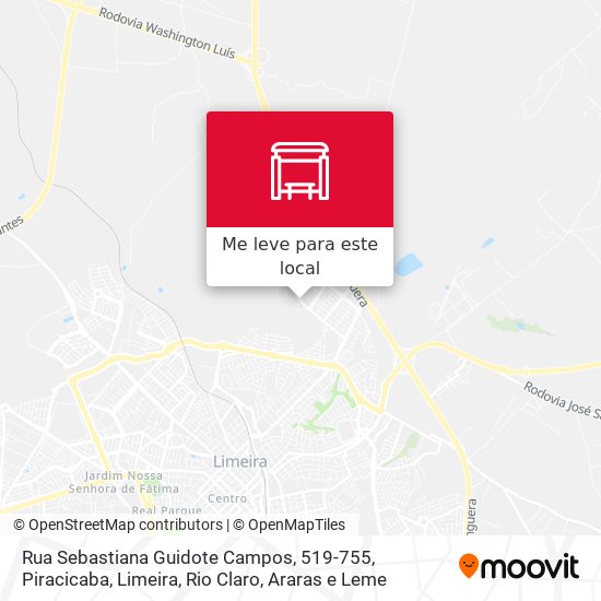 Rua Sebastiana Guidote Campos, 519-755 mapa