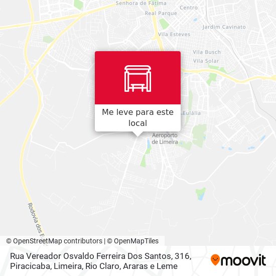 Rua Vereador Osvaldo Ferreira Dos Santos, 316 mapa