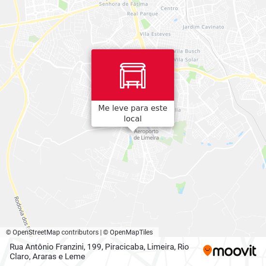 Rua Antônio Franzini, 199 mapa