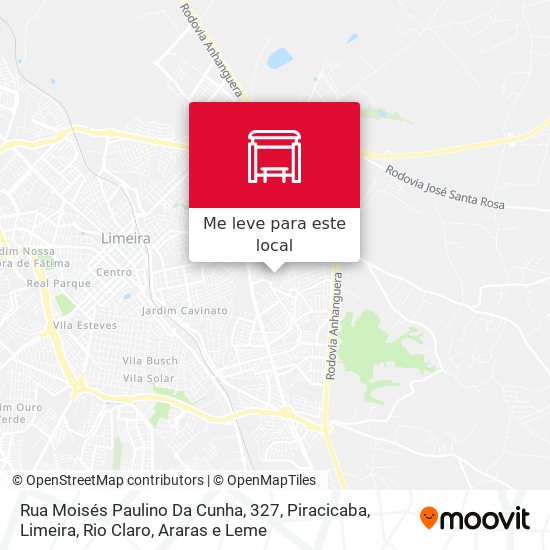 Rua Moisés Paulino Da Cunha, 327 mapa