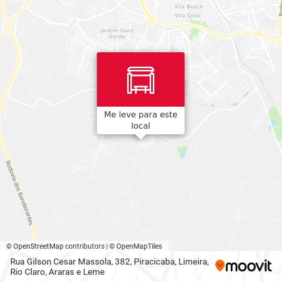 Rua Gilson Cesar Massola, 382 mapa