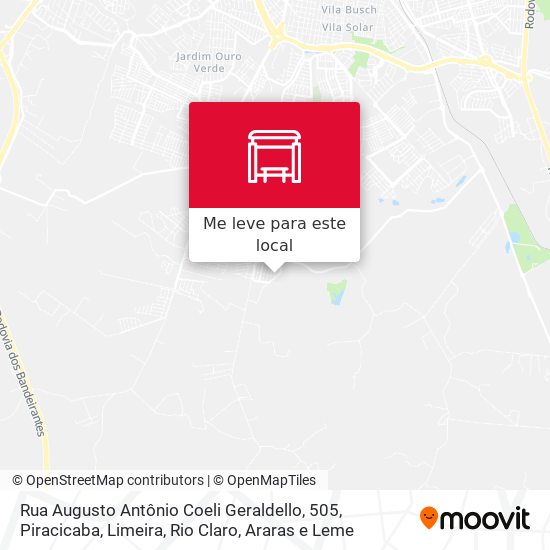 Rua Augusto Antônio Coeli Geraldello, 505 mapa