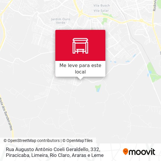 Rua Augusto Antônio Coeli Geraldello, 332 mapa