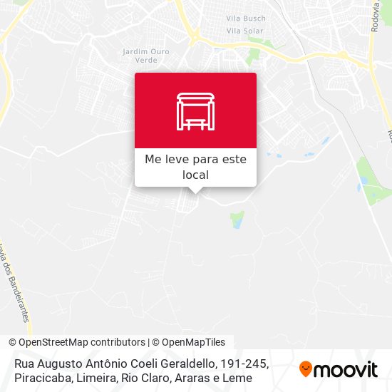 Rua Augusto Antônio Coeli Geraldello, 191-245 mapa