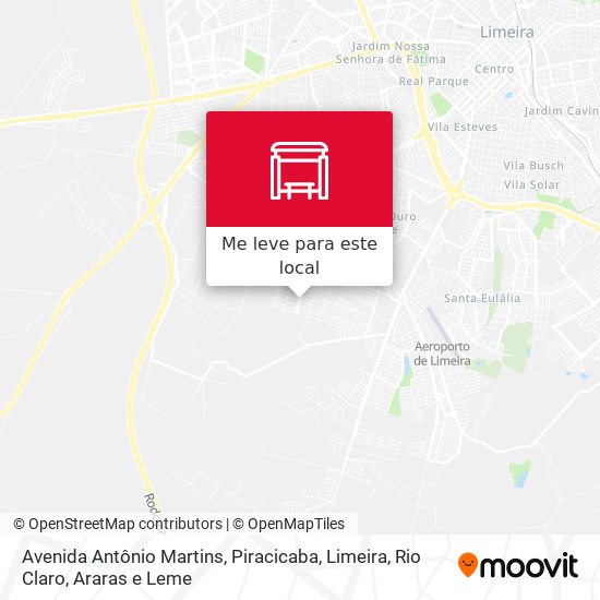 Avenida Antônio Martins mapa