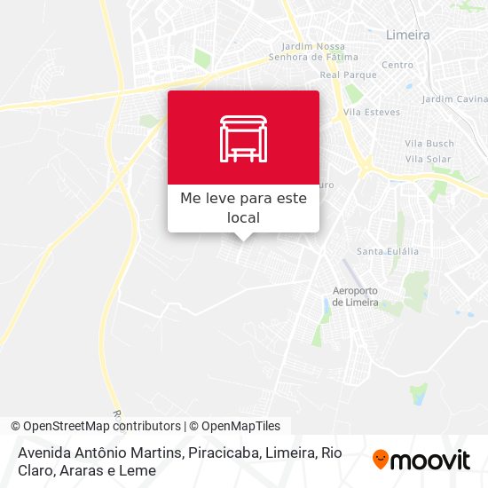 Avenida Antônio Martins mapa