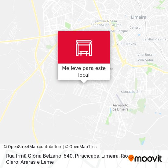 Rua Irmã Glória Belzário, 640 mapa