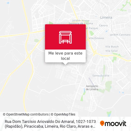 Rua Dom Tarcísio Ariovaldo Do Amaral, 1027-1073 (Rapidão) mapa