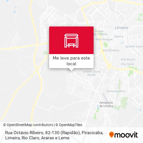 Rua Octávio Ribeiro, 82-130 (Rapidão) mapa