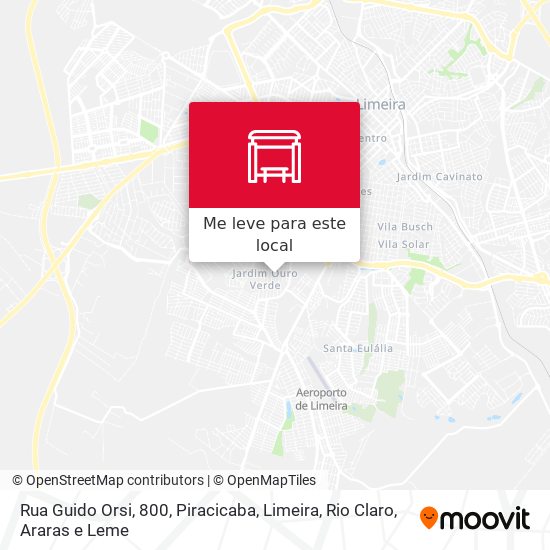 Rua Guido Orsi, 800 mapa
