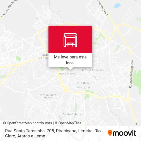 Rua Santa Teresinha, 705 mapa