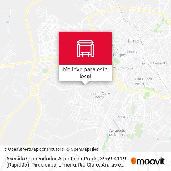 Avenida Comendador Agostinho Prada, 3969-4119 (Rapidão) mapa
