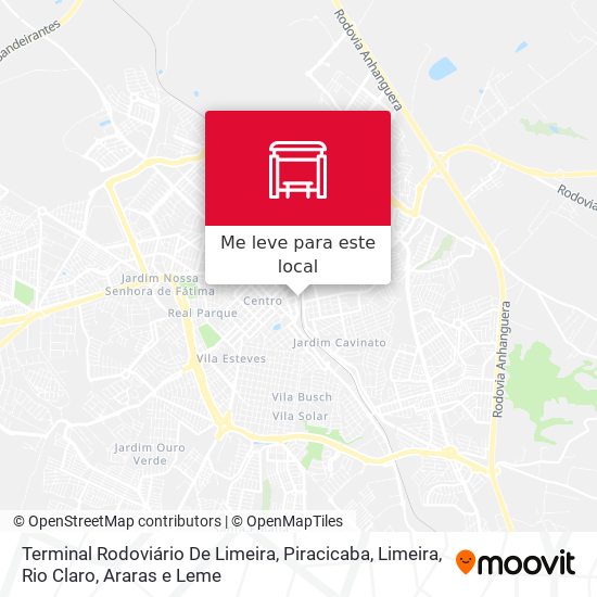 Terminal Rodoviário De Limeira mapa