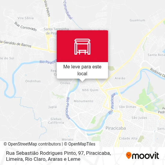 Rua Sebastião Rodrigues Pinto, 97 mapa