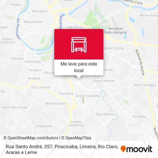 Rua Santo André, 357 mapa