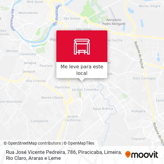 Rua José Vicente Pedreira, 786 mapa
