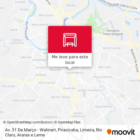 Av. 31 De Março - Walmart mapa