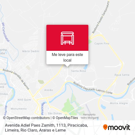 Avenida Adiel Paes Zamith, 1113 mapa