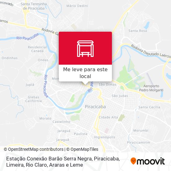 Estação Conexão Barão Serra Negra mapa