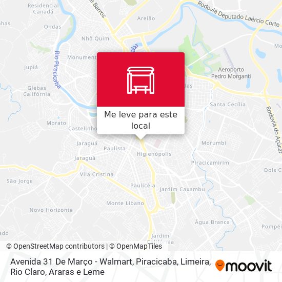 Avenida 31 De Março - Walmart mapa