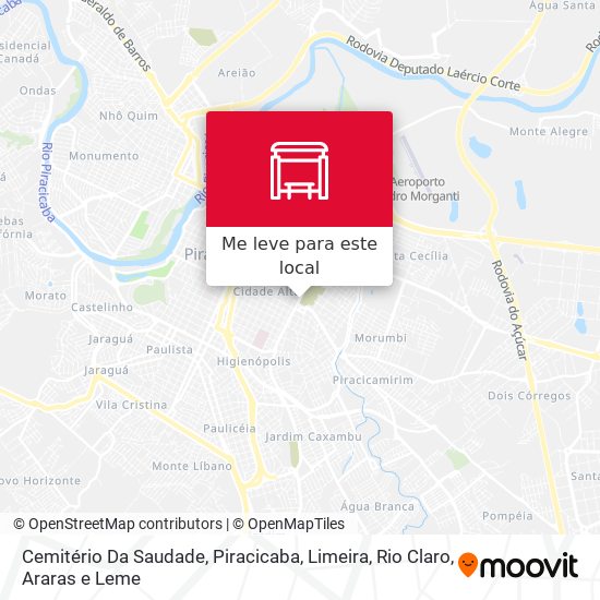 Cemitério Da Saudade mapa