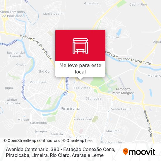 Avenida Centenário, 380 - Estação Conexão Cena mapa