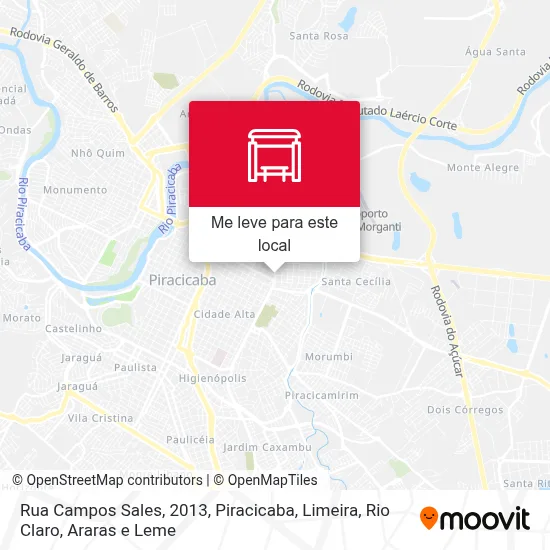 Rua Campos Sales, 2013 mapa