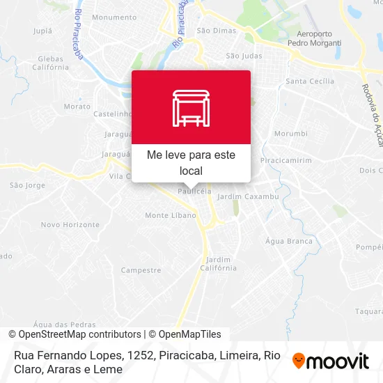 Rua Fernando Lopes, 1252 mapa