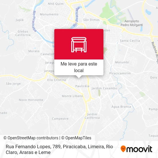Rua Fernando Lopes, 789 mapa