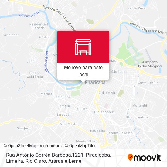 Rua Antônio Corrêa Barbosa,1221 mapa