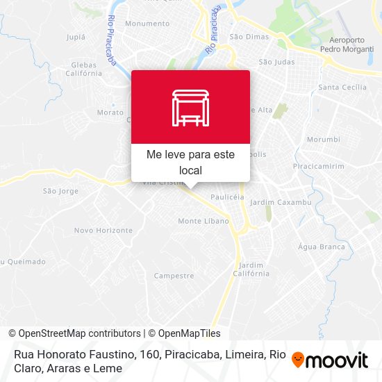 Rua Honorato Faustino, 160 mapa