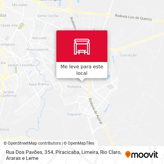 Rua Dos Pavões, 354 mapa