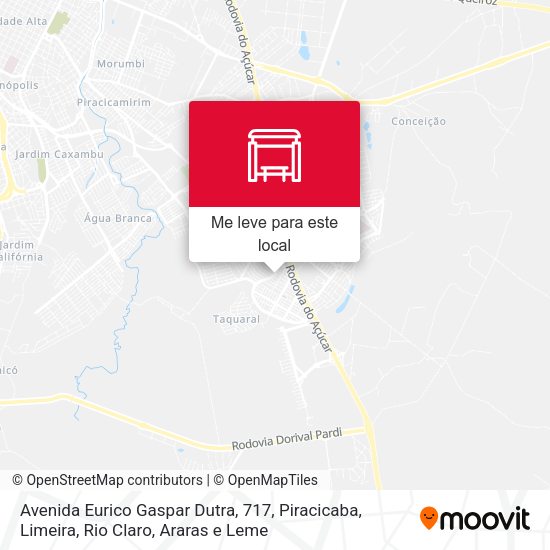 Avenida Eurico Gaspar Dutra, 717 mapa