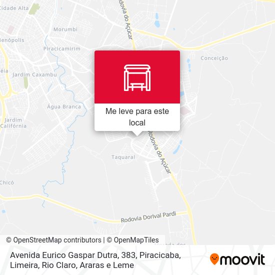 Avenida Eurico Gaspar Dutra, 383 mapa