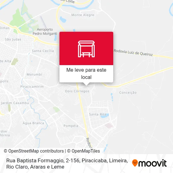 Rua Baptista Formaggio, 2-156 mapa