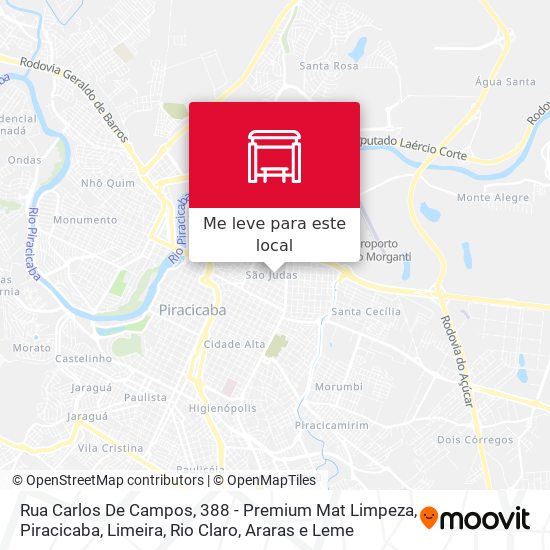 Rua Carlos De Campos, 388 - Premium Mat Limpeza mapa