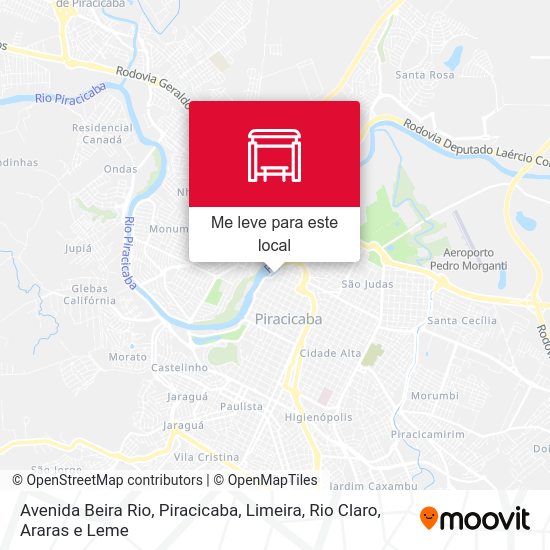 Avenida Beira Rio mapa
