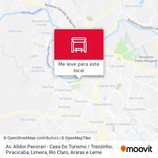 Av. Alidor Pecorari - Casa Do Turismo / Trenzinho mapa