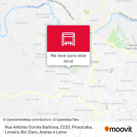 Rua Antônio Corrêa Barbosa, 2233 mapa