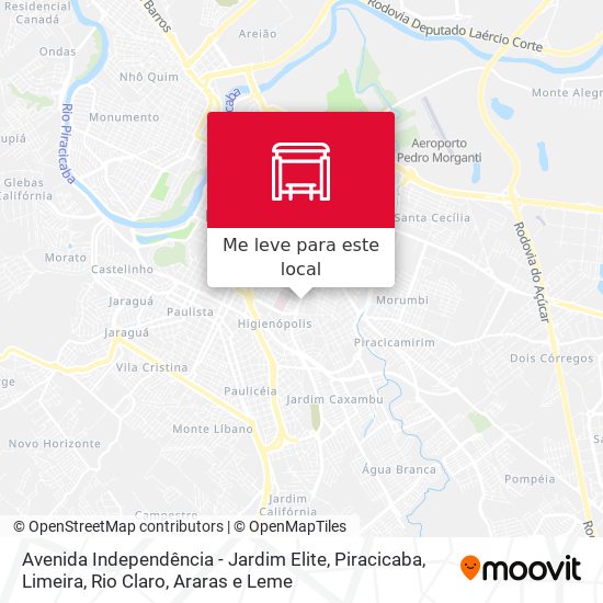 Avenida Independência - Jardim Elite mapa