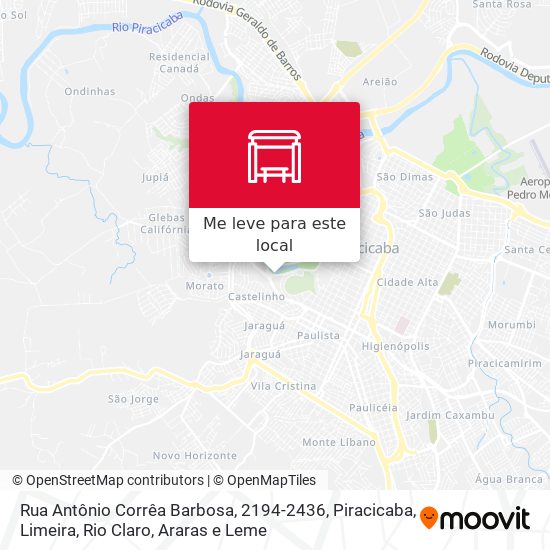 Rua Antônio Corrêa Barbosa, 2194-2436 mapa