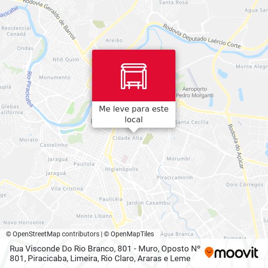 Rua Visconde Do Rio Branco, 801 - Muro, Oposto Nº 801 mapa