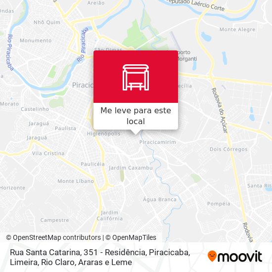 Rua Santa Catarina, 351 - Residência mapa