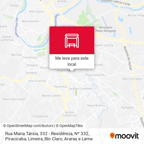 Rua Maria Társia, 332 - Residência, Nº 332 mapa